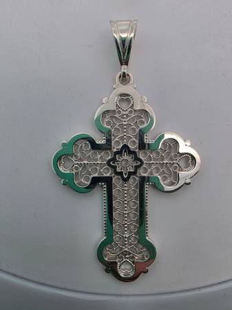 50% OFF! STERLING SILVER ORNATE FILIGREE CROSS PENDANT 1