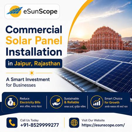 Commercial Solar Panel Installation in Jaipur, Rajasthan 1