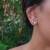 Opal ear studs, 5mm globe blue 4 thumbnail
