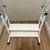 Standing Computer Desk Adjustable Height in White with Wheels 6 thumbnail