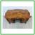 Italian Rococo Bombe Pedestal Desk, Olive Wood 7 thumbnail