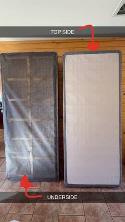 Split King Box Spring Set (2 Twin XL Pieces) – Like New, Barely Used 1