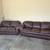 Leather couch set 3 thumbnail