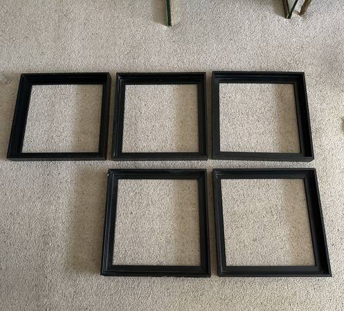 5 Thick Modern Contemporary Large Square Black Wall Picture Art Frames 1
