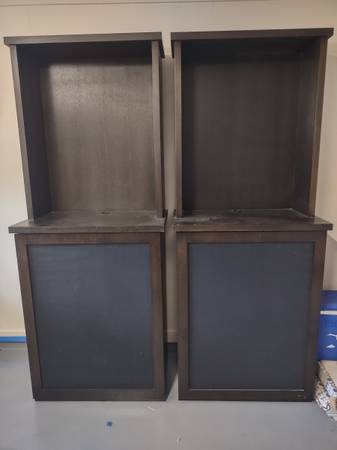 2 Media storage bookcases 1