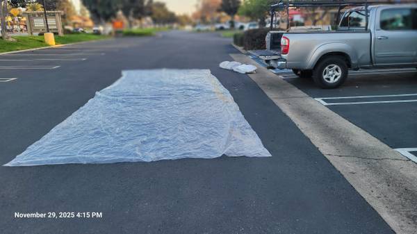 Plastic sheet 10ft x 25ft  ($7 each) 1