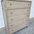 Crate and Barrel weathered natural solid wood tall dresser / chest 16 thumbnail