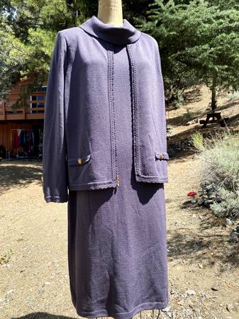 VINTAGE St John Collection 2-Piece Dress & Jacket - Grayish Color Size 1