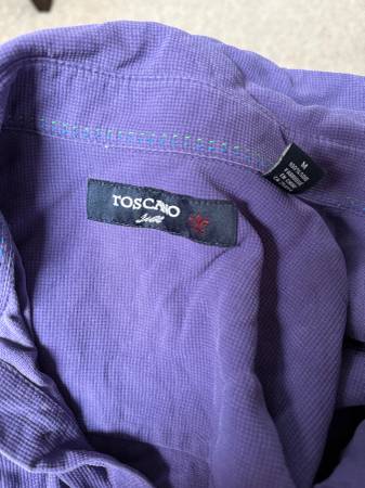 Toscano Silk Shirt - Short Sleeve (For Men) 1