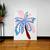 Wall Art, Palm Graffiti, Contemporary Abstract Art, Pink & Blue & Red (30” x 4 1 thumbnail