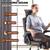 NEW - High Back Executive Office Chair with Flip-Up Arms, Pad Headrest 7 thumbnail