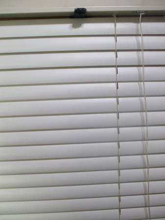 2" PVC BLIND 33 3/4" WIDE  X 57 1/2" HIGH. 1