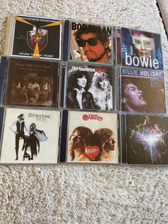 CDs $5 each 80's rock Dylan, heart, Bowie - cds / dvds / vhs - by