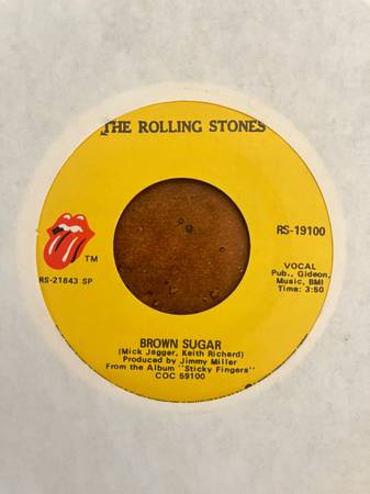 45 Single: The Rolling Stones: Brown Sugar 1