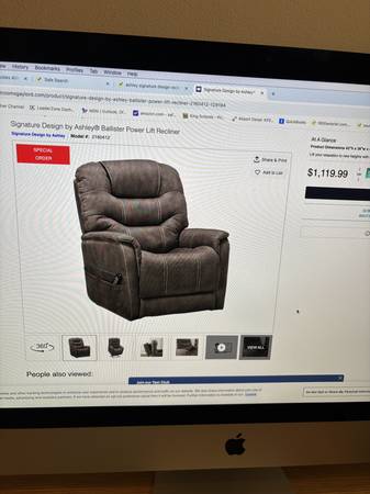 Recliner - Ashley Ballister Power lift 1