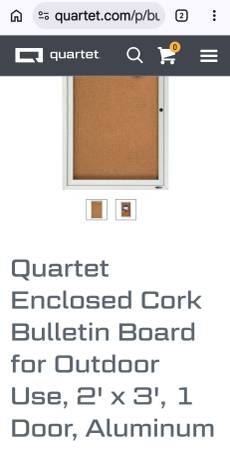 Lockable Bulletin cabinets 1