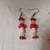 Groovy, Whimsical Magic Mushroom Earrings W/Genuine Gemstones-LQQK! 2 thumbnail