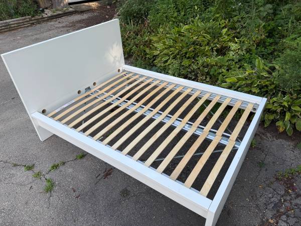 Two double bed frames - platform 1