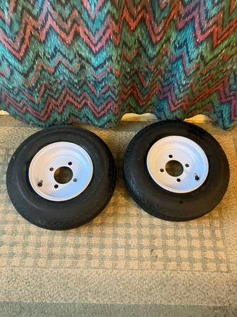 Two Small Trailer Tires 1