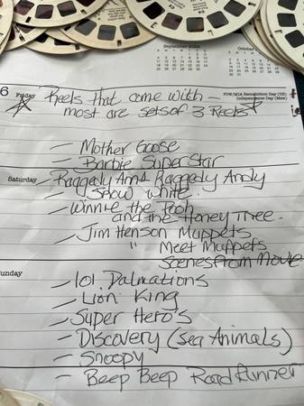 *Two* Vintage GAF View-Master With Blue Handle..& 41 Reels* - $20 (leesburg)63471432342401123