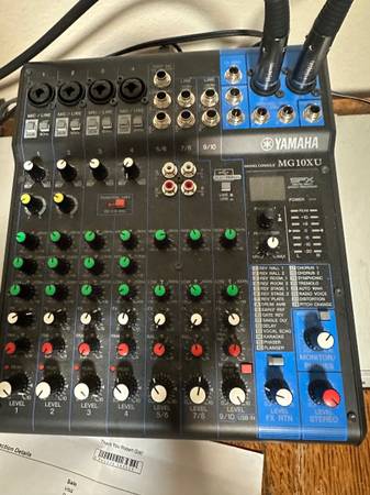 Yamaha MG10xu mixer/Audio Interface 1