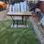 Table entry side. Vintage Clawfoot Dark Wood Trestle Library Table 53 x 20 n 31  6 thumbnail