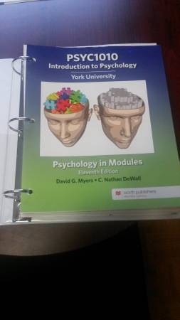 Introduction to Psychology PSYC1010 1