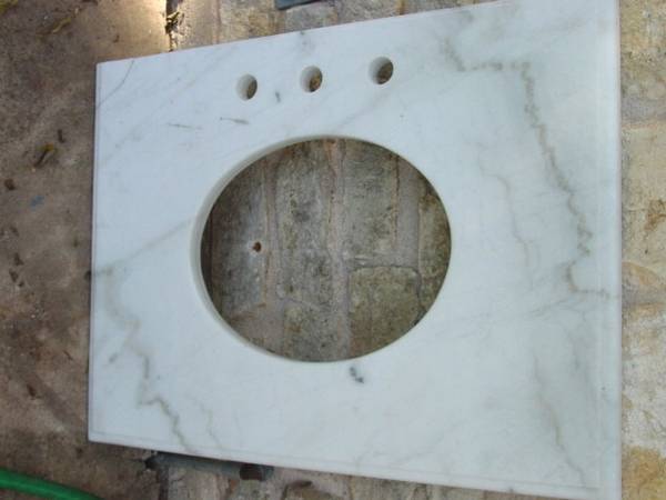 Genuine Marble solid stone vanity top 1