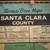 Santa Clara County Wall Map   1950's ish 2 thumbnail