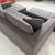 Fabric Sectional + ottoman. L shaped sofa couch 4 thumbnail