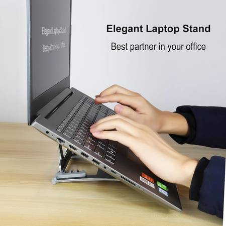 Portable Ergonomic Angle Aluminum Laptop Stand 1