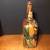 Glass bottle paper mache colorful art piece tiger 12in by 5.5in by 4in 4 thumbnail