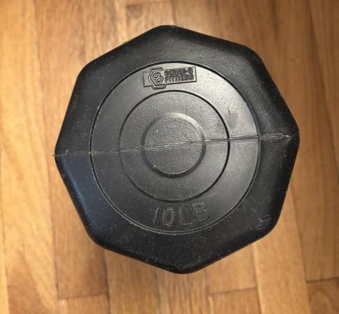 One 10 pound weight 1