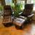 Swivel reclining leather chair 1 thumbnail