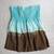 Strapless w/Tie TUBE TOP Teal Mocha Tie-dye Women's sz M American Rag® 2 thumbnail