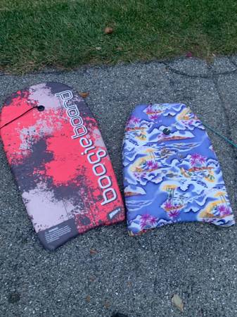 Boogie boards each costs 1