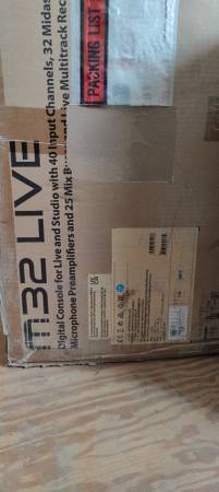 New (old stock) M32 Digital Sound Mixing Board with Used DL32 Stagebox 1