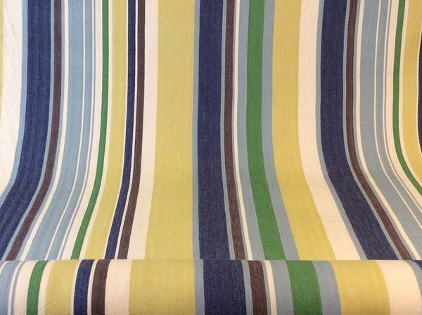 8 Yards Lightweight Woven Striped Fabric, Very Nice 1