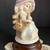 Vtg Price Products music box GIRL IN BONNET W/RABBIT CARROTS tall 8" 8 thumbnail