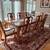 Solid Oak Dining Table with 8 Chairs 1 thumbnail