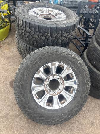 FORD SUPERDUTY 8 LUG WHEELS FALKEN WILDEPEAK 305/65/18” 1