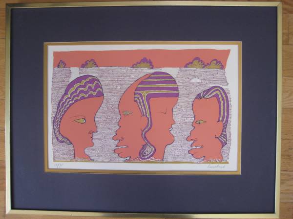 LUCEBERT COBRA DUTCH SILKSCREEN HAND SIGNED FRAMED 1