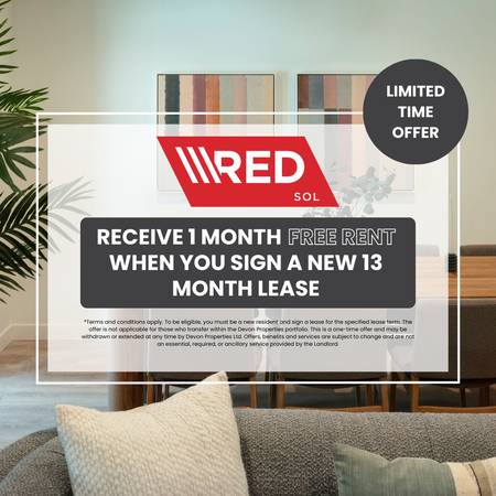 Red Sol Apartments - 3 Bedroom - Available Now 1