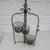 French Cottage Rustic Brown Wrought Iron 3 Tiered Folding Plant Stand 6 thumbnail