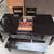 Refinished Dark Wood Dining Table Set with Leaf, 4 Chairs & Bench – Extends to 3 thumbnail