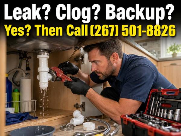 ⚡️  Need a Plumber? We Answer, We Show Up, We Fix It 1