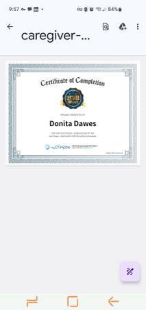 Caregiver Ihss provider 1