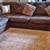 Brown U-Shaped Sectional Sofa 1 thumbnail