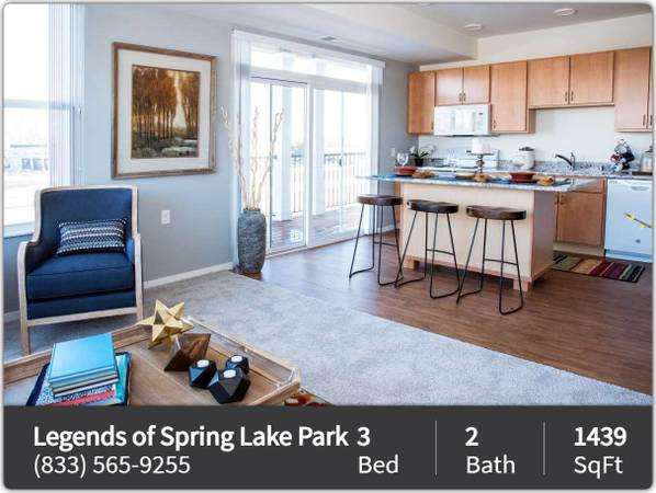 $1,595 / 3br - 1439ft2 - Lovely community! Simply breath-taking! Come in and see for yourself! (Spring Lake Park - Northtown Mall)63797857583235121