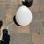Vetri Murano post modern swirled glass egg lamp A143 1 thumbnail